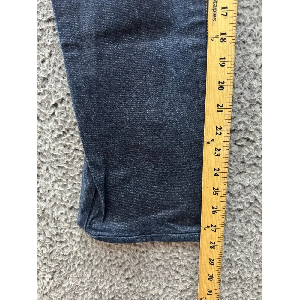 Tellason Mid Rise Slim Straight Selvedge Cotton Jeans‎ Black Mens Size 29
